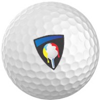 Golfballen 1 kant bedrukken